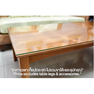 SR 5 mm. thickness Tempered glass table top Free delivery in Bkk & vicinity. รูปที่ 1