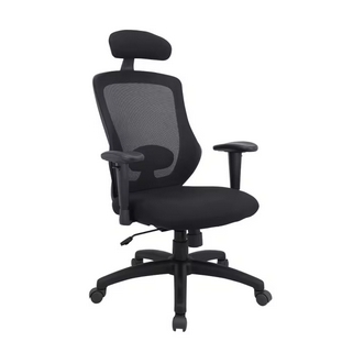 INDEX LIVING MALL PETRILLO OFFICE MEDIUM BACK CHAIR  BLACK รูปที่ 1