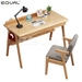 รูปย่อ EQUAL work office desk with drawer storage pin damson thickening with multisize table choose wood desk Japan made from wood well Storage's has รูปที่1