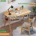 รูปย่อ AYERS wood table office desk computer table computer desk table with drawer with shelf reading desk wooden office desk table drop notebook multiPurpose รูปที่4