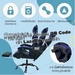 รูปย่อ Promotion+++ เก้าอี้เล่นเกม เก้าอี้เกมมิ่ง เก้าอี้คอเกม Raching Gaming Chair รุ่น E02B Gold ราคาถูก เก้าอี้ เกม มิ่ง เก้าอี้ สํา นักงาน เก้าอี้ สนาม เก้าอี้ ไม้ รูปที่4