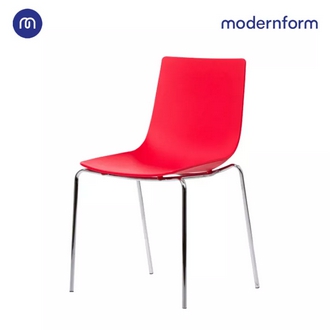 Modernform เก้าอี้อเนกประสงค์ เก้าอี้สัมมนา เก้าอี้ประชุม รุ่น CT390 ขาเหล็ก สีแดง รูปที่ 1