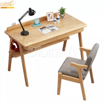 Japanese wood table with drawer table office desk table com desk table drop computer desk notebook table wood working surfing top stand homework รูปที่ 1