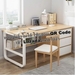 รูปย่อ Computer Desk Desktop Home Desk Bedroom Simple Learning Desk with Bookshelf Simple Office Desk Writing Desk รูปที่4