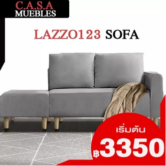 CASA MUEBLES: LAZZO 123 Sofa sofa chaise longue sofa good quality strong durable free footstool stool รูปที่ 1