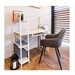 รูปย่อ Home  office desk with builtin shelving 100 x 73 x 45 cm. Capacity up to 150 kg  Wood steel  Light brown white รูปที่3