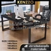 รูปย่อ KENZZO : Designer Table L.120L.140L.160L.180 table dining table white dining table desk good quality computer table Home Office cheap table รูปที่4