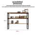 รูปย่อ Ready to ship  KENZZO : Loft Solid Wood Rack multipurpose table shelf 3 shelves bookshelf accessories style shelves L:120L:140L:160 cheap shelves รูปที่3