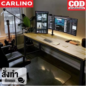 MR.CARLINO : MCKENNA TABLE Table real wood table rubber wood table work table dining table good quality รูปที่ 1