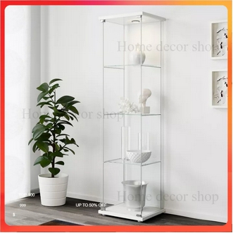 Glass display cabinet Cabinet flared glass color White size gopro4 x 163 ซม. รูปที่ 1