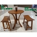 รูปย่อ โต๊ะกาแฟ โต๊ะอาหาร โต๊ะกลม โต๊ะกาแฟไม้ยางพารา Size : 60×60×75 รูปที่2