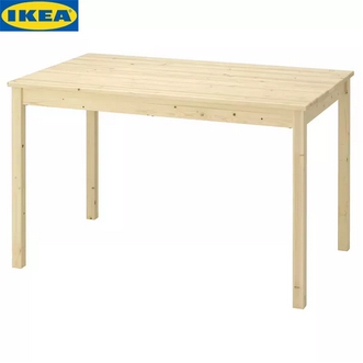 IKEA INGO อินกูร์ โต๊ะ ไม้สน120x75 ซม. ทำจากไม้สนไม่ทำสี แข็งแรงทนทาน เลือกทาสี ทาน้ำมันเคลือบ หรือย้อมสีไม้ได้ตามต้องการ รูปที่ 1