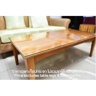 SR 10 mm. thickness Tempered glass table top Free delivery in Bkk & vicinity. รูปที่ 1