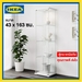 รูปย่อ IKEA พร้อมส่งทันที ตู้โชว์กระจก ตู้กระจกนิรภัย ตู้โชว์กระจกงาน แบรนด์ DETOLF ยังไม่ประกอบ รูปที่1
