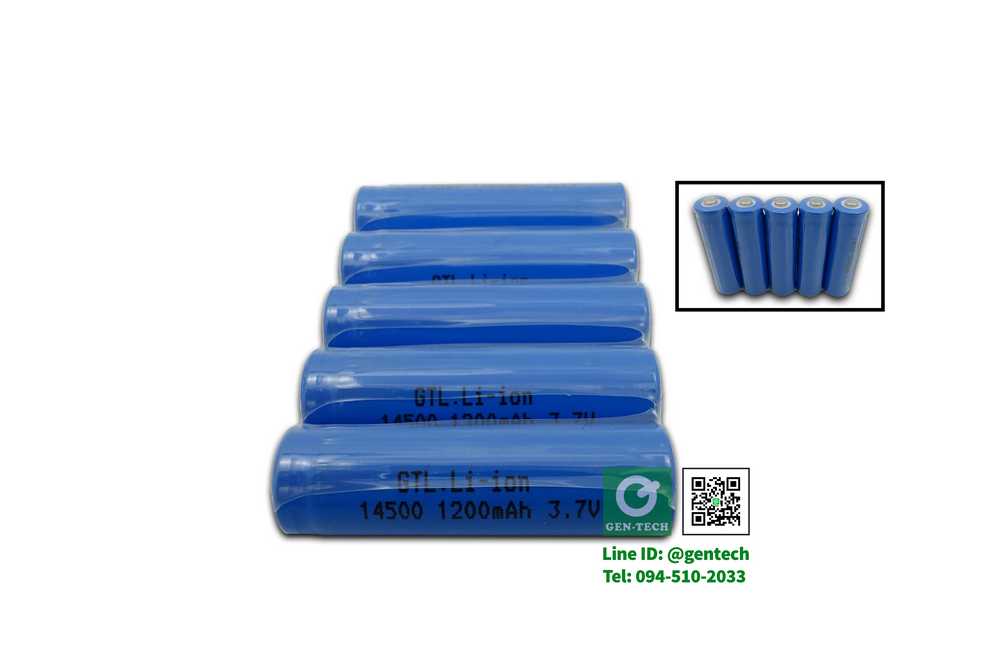 Batt14500 3.7V น้ำเงิน 80 ฿ รูปที่ 1