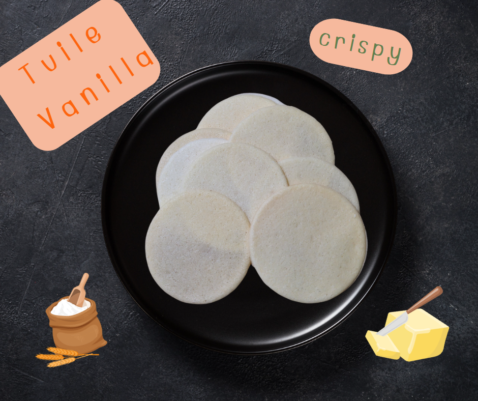 ทูเล่ย์วนิลา 🍪 คุกกี้ไข่ขาวแผ่นบางกรอบ สำหรับกับคนที่ไม่ทานไข่แดง กรอบ อร่อย กินได้เพลินๆ กลิ่นหอมเนยสดแท้ๆ รูปที่ 1