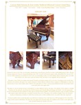 3,500,000 THB Custom Made Steinway & Sons Gothic/Medieval Influenced Concert Grand Piano  Year : 1872 | Length : 7 feet 2 inches | Finish : Exotic Burl Black Walnut | Keys : Ivory Keys
