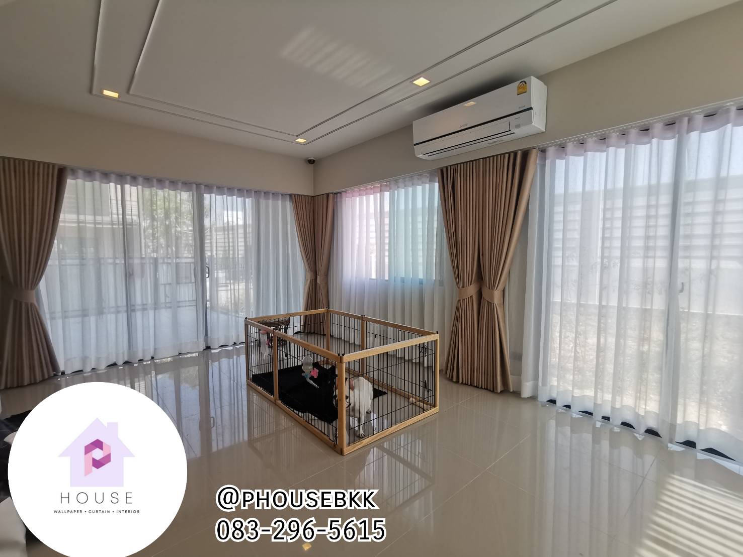 ร้านวอลเปเปอร์โชคชัย4-ผ้าม่านใกล้ฉัน-ซักผ้าม่าน-ผ้าม่าน รูปที่ 3