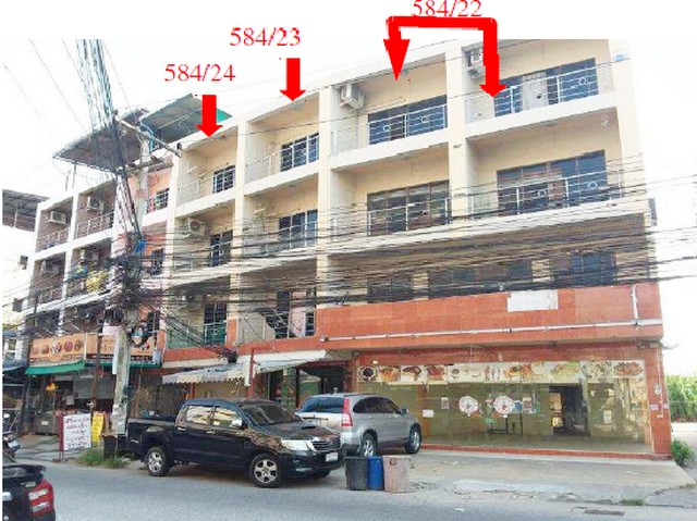 ขายอาคารพาณิชย์ 4 ชั้น 4 คูหา บางละมุง ชลบุรี  PSC08971  รูปที่ 1