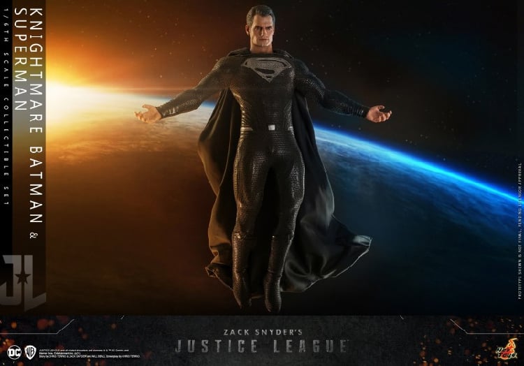 HOT TOYS Superman Justice League Black Suit TMS038 โมเดลซุปเปอร์แมนชุดสีดำ ภาคจัสติคลีก ของใหม่ของแท้ รูปที่ 3