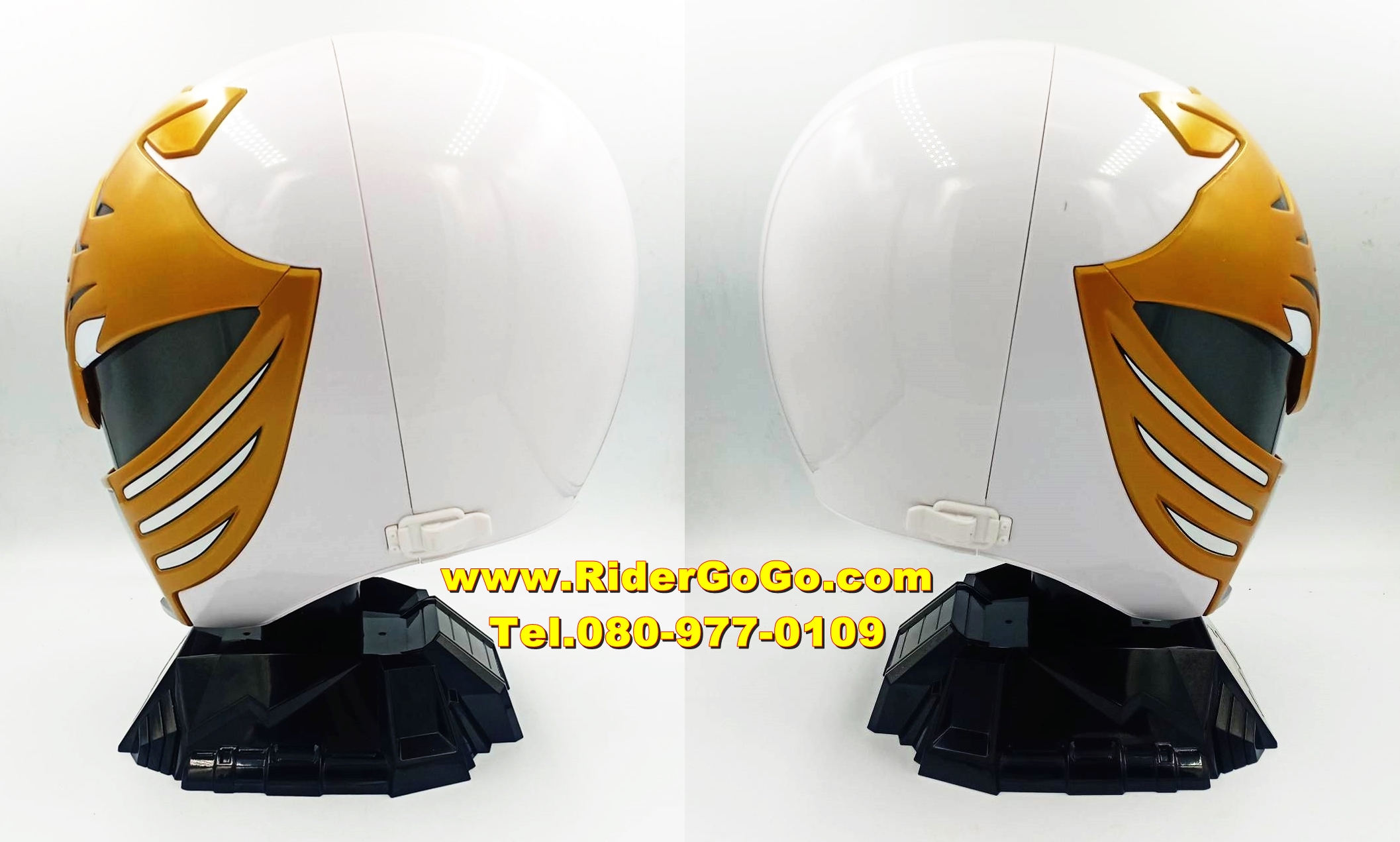 หมวกไวท์เรนเจอร์ หมวกคิบะเรนเจอร์ Power Rangers Lightning Collection Premium White Ranger Helmet (KibaRanger) สภาพสวยใหม่ของลิขสิทธิ์แท้จากHasbro รูปที่ 6