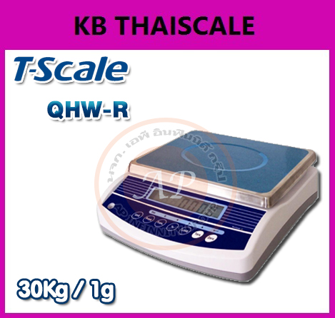 ตาชั่งดิจิตอล เครื่องชั่งดิจิตอลเครื่องชั่งตั้งโต๊ะ 30kg ความละเอียด1g TSCALE รุ่น QHW-R พร้อมใบตรวจรับรองจากสำนักชั่งตวงวัด รูปที่ 1