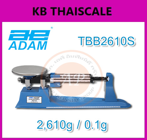 เครื่องชั่งแมคคานิกส์ Triple Beam ยี่ห้อ ADAM รุ่น TBB Series พิกัด 2610 กรัม ค่าละเอียด ขีดละ 0.1 กรัม รูปที่ 1