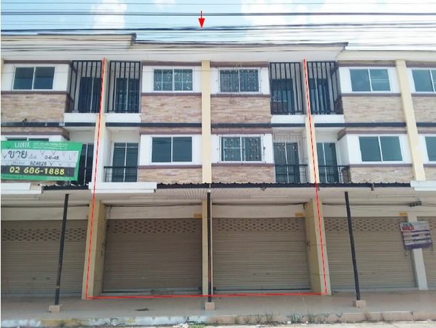 ขายอาคารพาณิชย์  3 ชั้น โครงการ พารากอน การ์เด้นโฮม พานทอง ชลบุรี PSC10011 รูปที่ 1