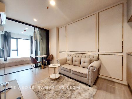 ให้เช่า คอนโด Hot Deal--2 bedrooms unblocked view Life อโศก-พระราม 9 (ไลฟ์ อโศก-พระราม 9) 40.5 ตรม. near MRT Phraram 9 รูปที่ 1