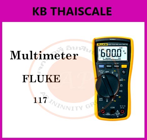 ดิจิตอลมัลติมิเตอร์ สำหรับช่างเทคนิคงานบริการด้านไฟฟ้า Fluke 117มัลติมิเตอร์ที่ให้ค่า True-rms ขนาดกะทัดรัด รูปที่ 1