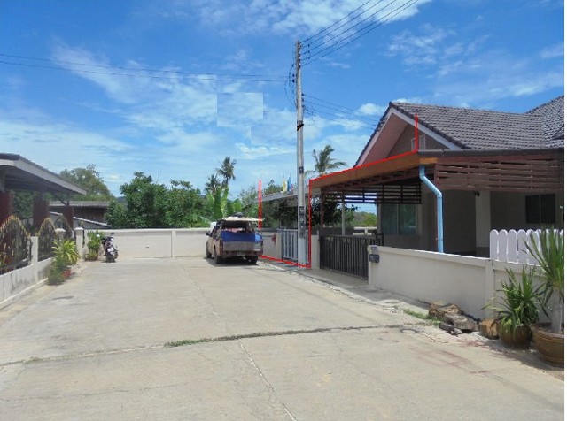 ขายบ้านแฝดชั้นเดียว โครงการ บ้านแสนสบาย สัตหีบ ชลบุรี  PSC09788 รูปที่ 1