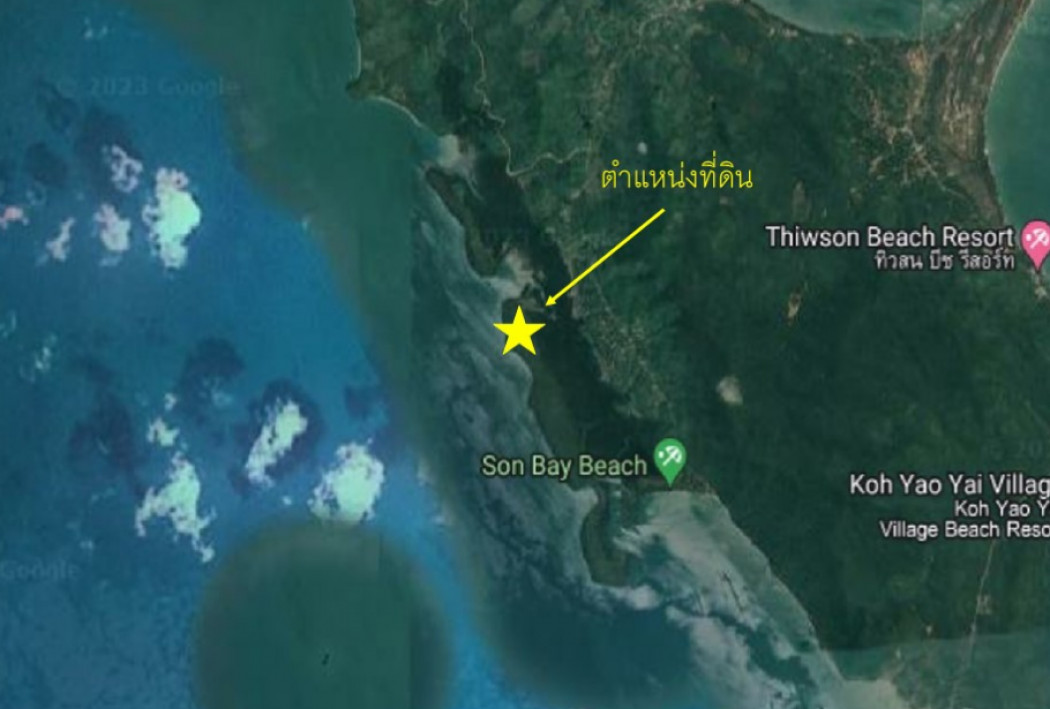 ขาย ที่ดิน เกาะกลางใหญ่ พังงา 123 ไร่ 3 งาน 46 ตร.วา ติดทะเลอันดามัน มีหาดทราย รูปที่ 4
