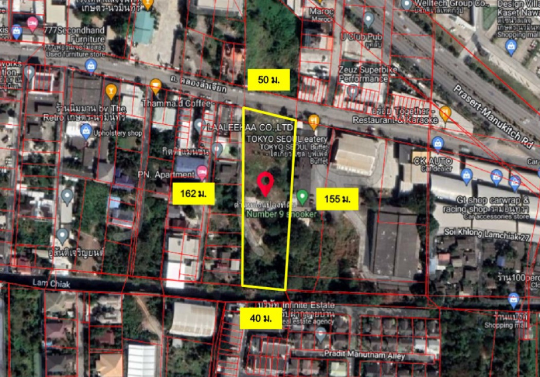 ขาย ที่ดิน ติดถนนคลองลำเจียก 4 ไร่ 2 งาน 3 ตร.วา เหมาะทำโชว์รูม อาคารพาณิชย์ อาคารสำนักงาน รูปที่ 2
