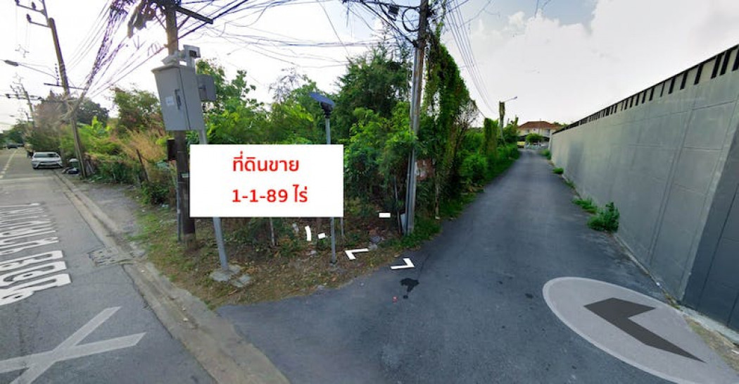 ขาย ที่ดิน ขายที่ดินเปล่า ขนาด 1-1-89 ไร่ ตั้งอยู่ นาคนิวาส ซ. 2 (ห่าง ถ. นาคนิวาส 190 ม.) 1 ไร่ 1 งาน 89 ตร.วา รูปที่ 3