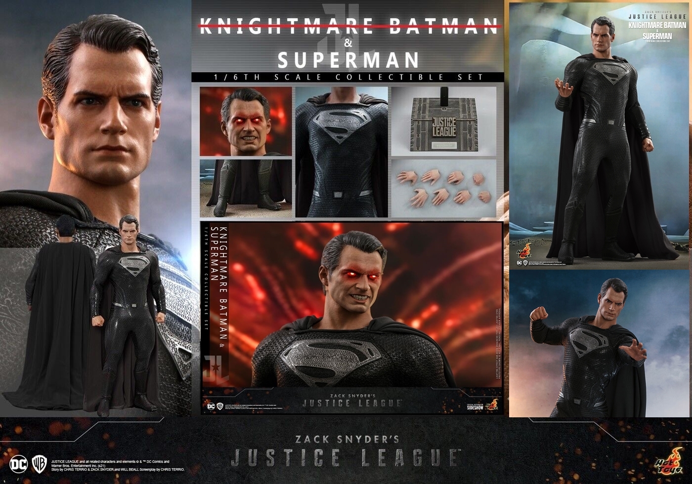 HOT TOYS Superman Justice League Black Suit TMS038 โมเดลซุปเปอร์แมนชุดสีดำ ภาคจัสติคลีก ของใหม่ของแท้ รูปที่ 5
