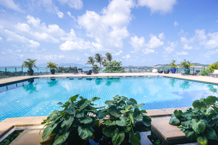 Luxury Apartments Sea View For Rent Close to Bangrak Chaweng koh Samui 2bed 2bath  รูปที่ 1