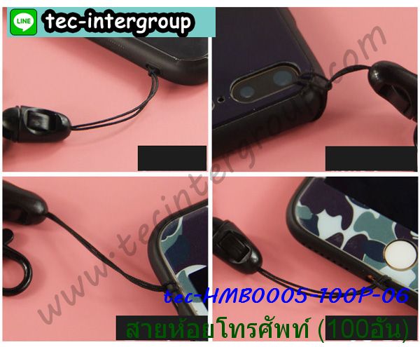HM-B0005-100P สายห้อยโทรศัพท์ สายคล้องมือถือ (แพ็ค 100 เส้น) รูปที่ 6