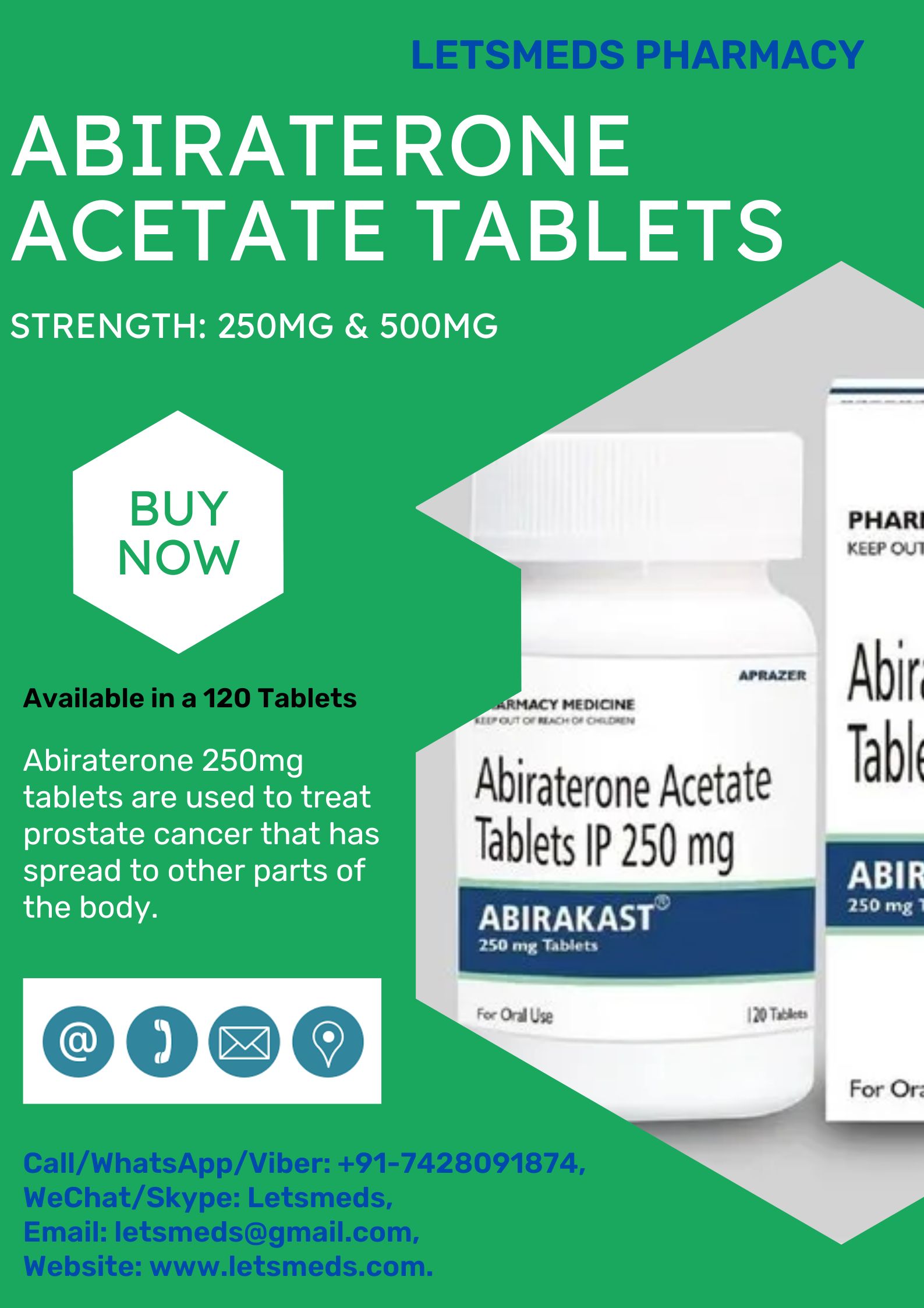 Indian Abiraterone 250mg Tablet Wholesale Price Online Manila Philippines รูปที่ 1