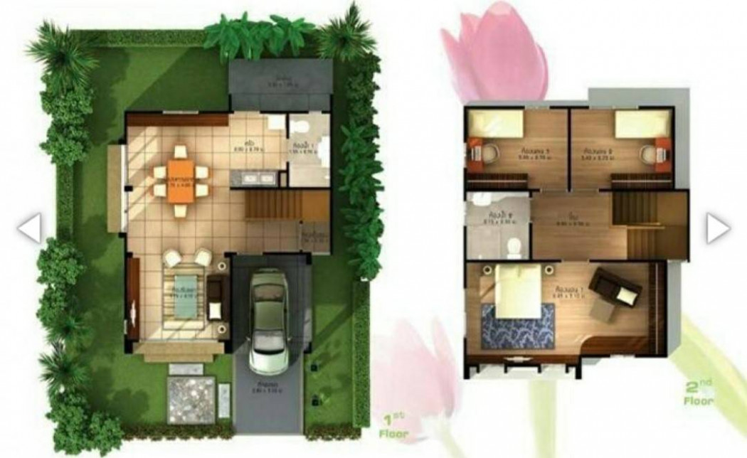 ขาย บ้านเดี่ยว พฤกษาวิลเลจ ซีนเนอรี่ รังสิต - คลอง 2 110 ตรม. 40.2 ตร.วา 3นอน 2น้ำ สภาพเยี่ยม รูปที่ 6