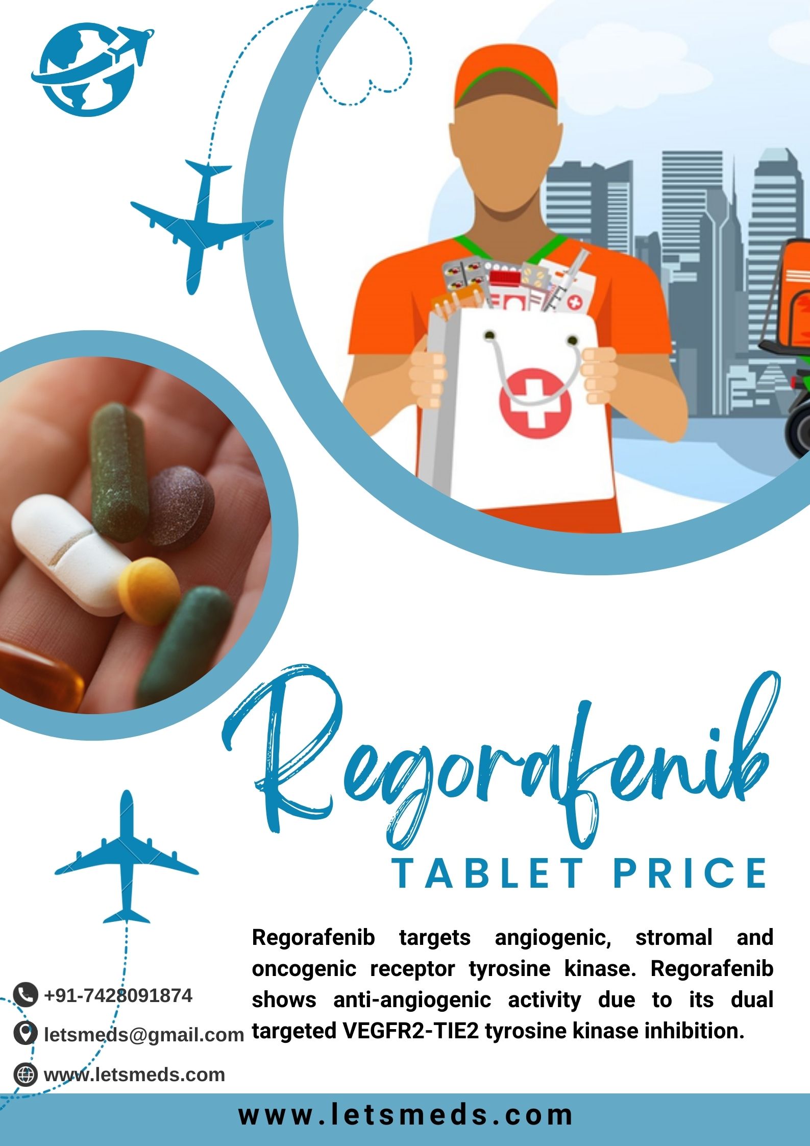 Regorafenib Tablet Wholesale Price Online รูปที่ 1