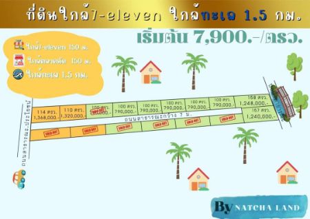 ขาย ที่ดิน โอนกรรมสิทธิ์ฟรีนัชชา แลนด์ 100 ตร.วา ทำเลพูลวิลล่า ใกล้หัวหิน รูปที่ 1