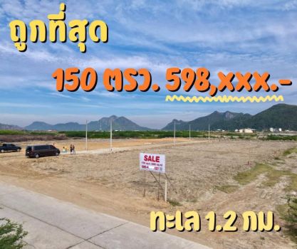 ขาย ที่ดิน โอนกรรมสิทธิ์ฟรีหาดสามพระยา 150 ตร.วา ถูกสุดในย่านนี้ บรรยากาศดีใกล้ทะเล รูปที่ 5
