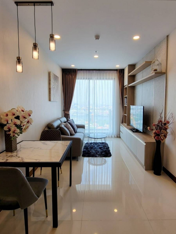 ให้เช่า คอนโด 1 ห้องนอน ศุภาลัย พรีเมียร์ เจริญนคร 48 ตรม. River view Fully furnished รูปที่ 1