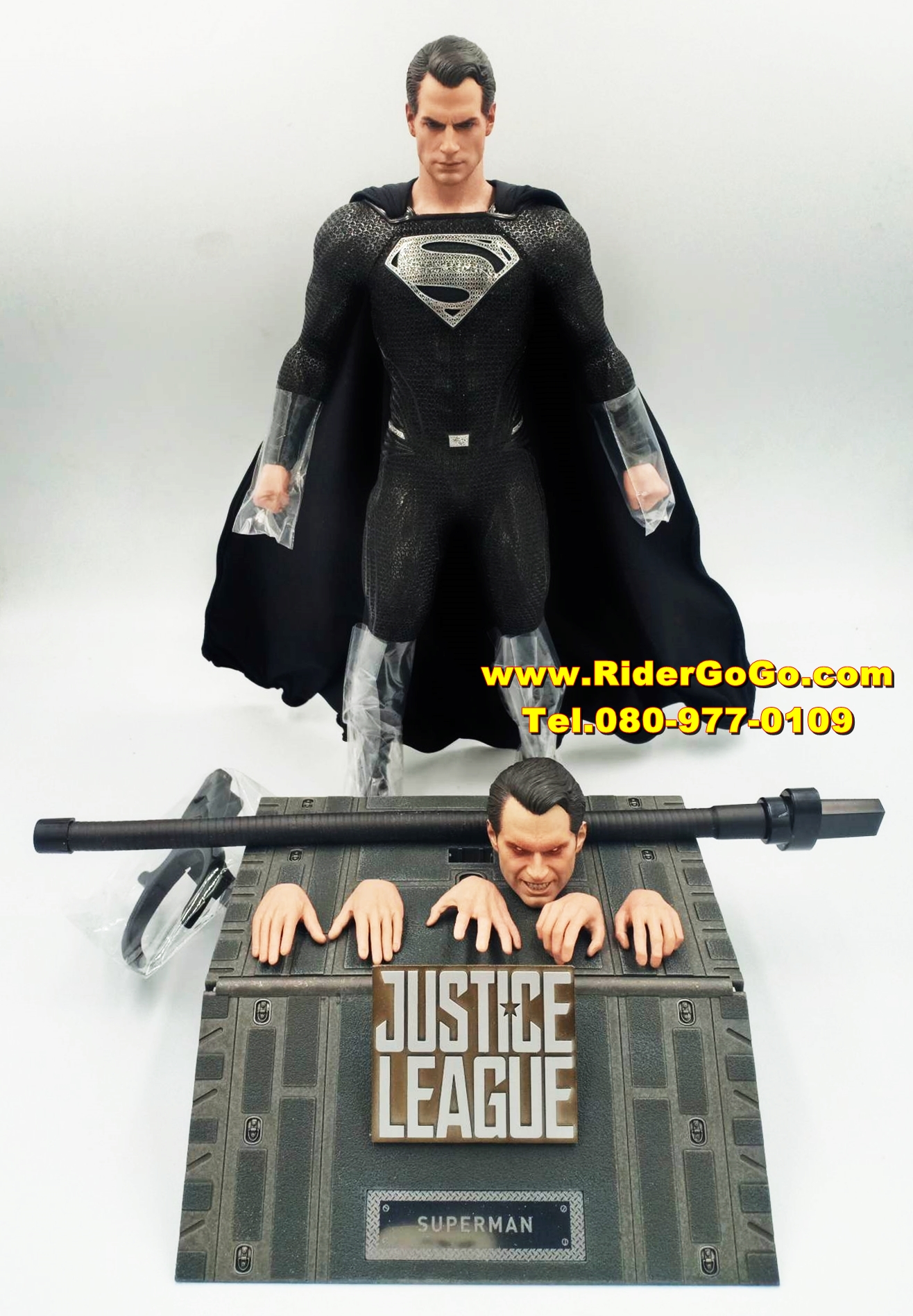 HOT TOYS Superman Justice League Black Suit TMS038 โมเดลซุปเปอร์แมนชุดสีดำแท้โรงงานภาคจัสติคลีก ของใหม่ของแท้ รูปที่ 1