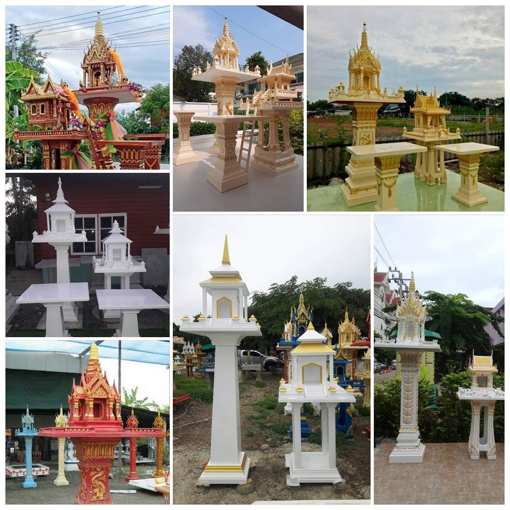 **โรงงานผลิต จำหน่ายศาลมาเอง **ร้านตรีเทพศิลป์ รับผลิต-จำหน่าย ศาลพระภูมิ Spirit House ศาลโมเดิร์น Modern ศาลเจ้าที่ ตา-ยาย พระพรหมติดกระจก ซุ้มพระพิฆเนศวร  เจดีย์ โต๊ะหินอ่อนและรับซ่อมศาลและตกแต่งต่อเติมศาล **อาจารย์ทำพิธีตั้งศาล**  รูปที่ 2