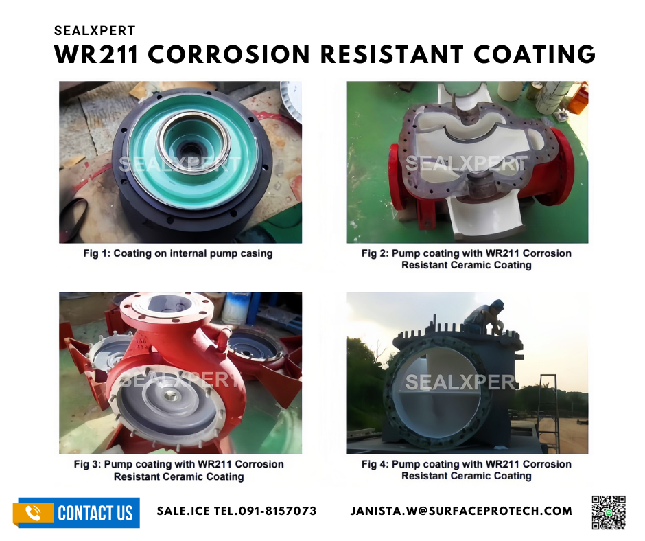 WR211 Corrosion Resistant Coating สารเคลือบป้องกันการกัดกร่อนจากกรดด่าง อีพ็อกซี่เคลือบปั๊ม เคลือบใบพัด-ติดต่อฝ่ายขาย(ไอซ์)0918157073ค่ะ รูปที่ 1