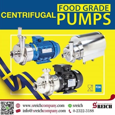 Hygienic Centrifugal Pump ปั๊มสแตนเลสสำหรับอุตสาหกรรมอาหาร รูปที่ 1