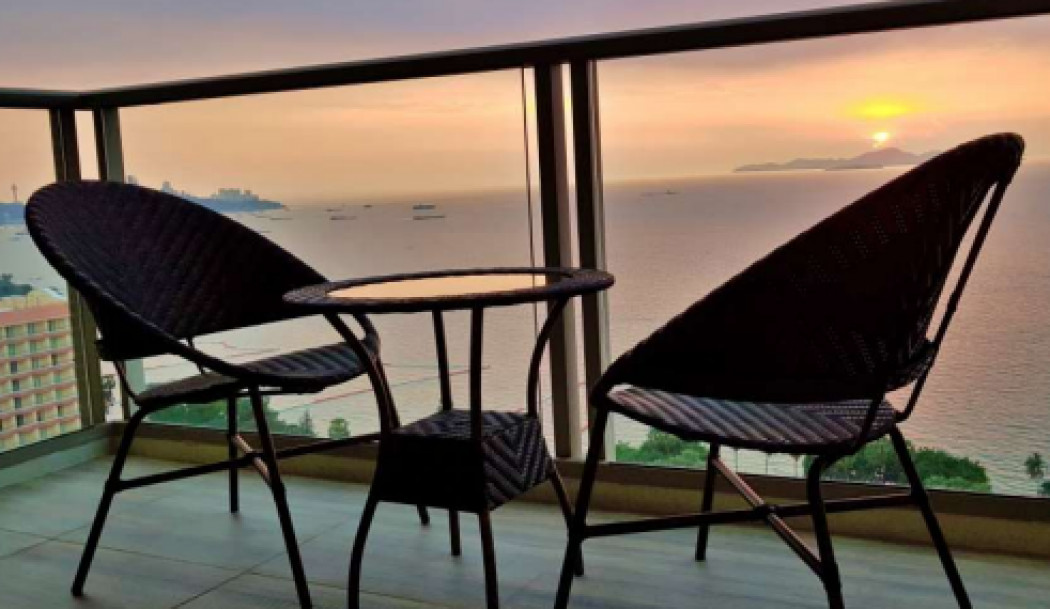 ขาย คอนโด The Riviera วงศ์อมาตย์ 50 ตรม. ห้องมุม ตกแต่งสวย เห็นวิวทะเลเต็มๆ จากทั้งห้องนอนและห้องนั่งเล่น รูปที่ 5