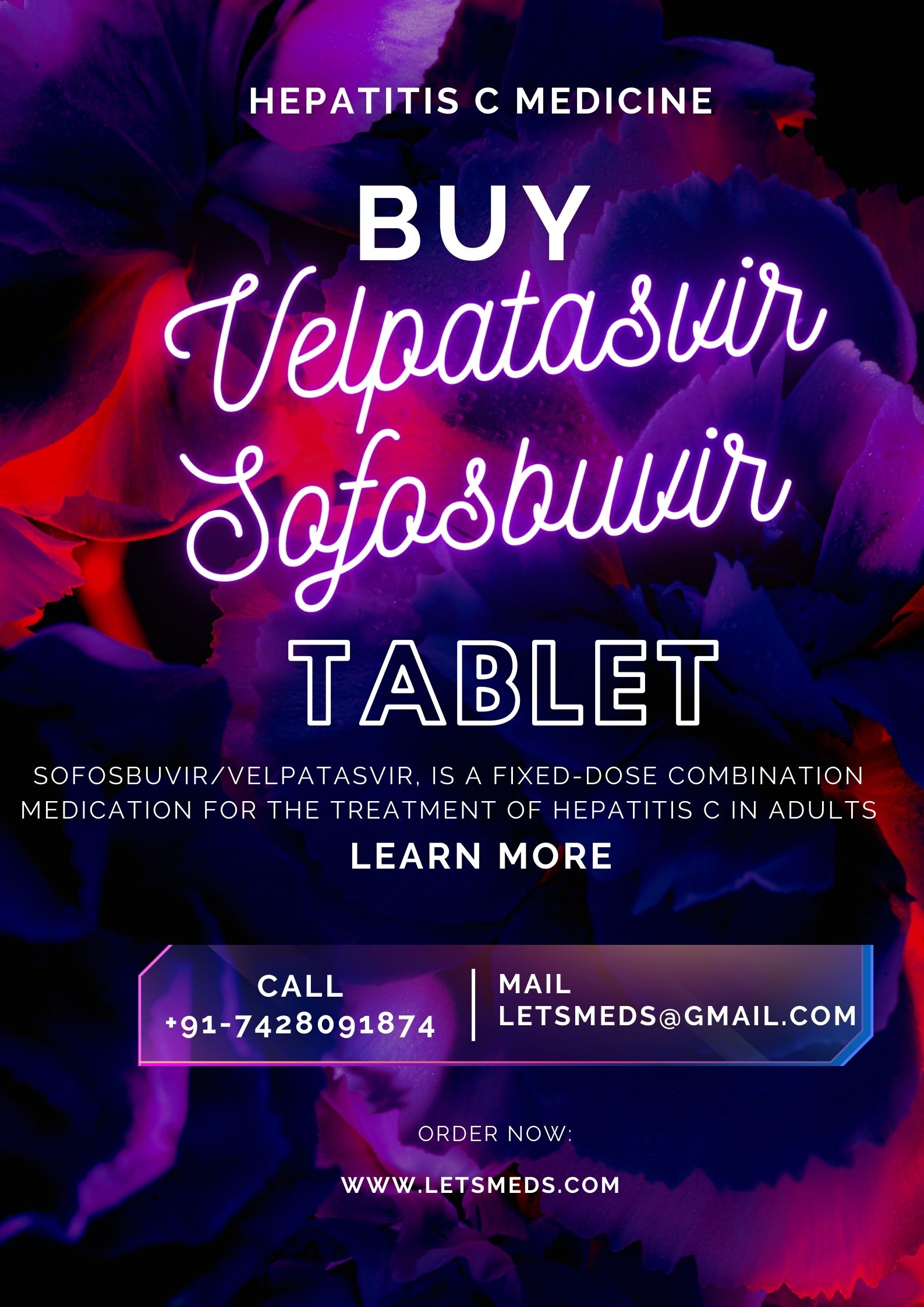 Indian Velpatasvir Sofosbuvir Tablet Price Wholesale รูปที่ 1