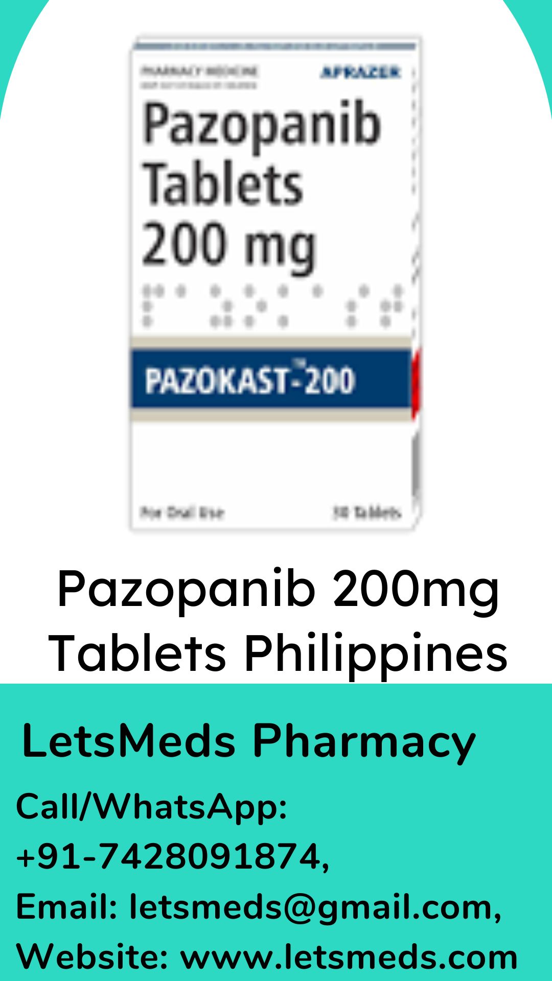 Purchase Generic Pazopanib 400mg Tablets Lowest Cost Malaysia Dubai รูปที่ 1